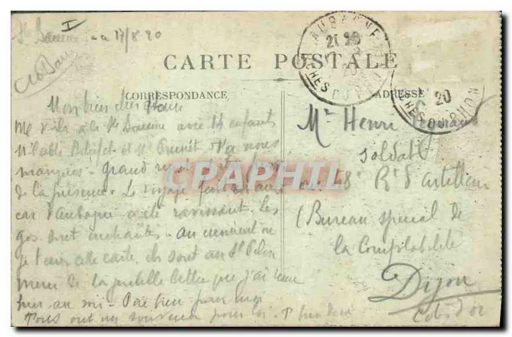 La Sainte-Baume - A Entrada da Gruta — Hôtellerie de la Sainte-Baume, St-Zacharie (Var) - Verso