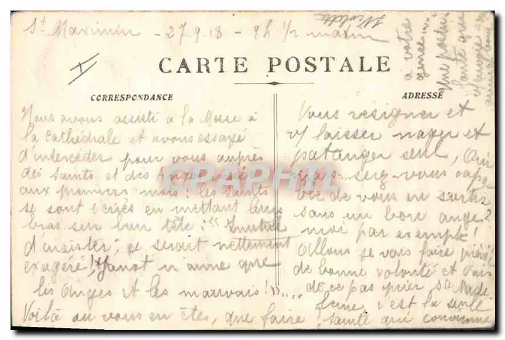 Woud van La Sainte-Baume — Onder het woud — Onbekende uitgever, n°17 - Achterkant