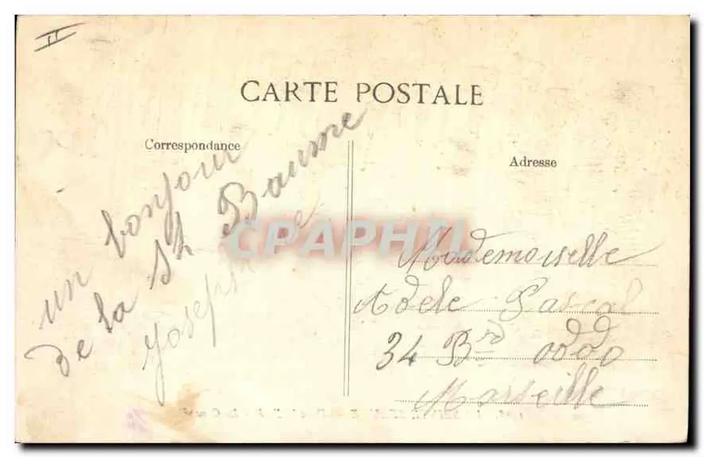 La Sainte-Beaume — En el Bosque — El Campé — Editor E.D. n°1468 - Reverso