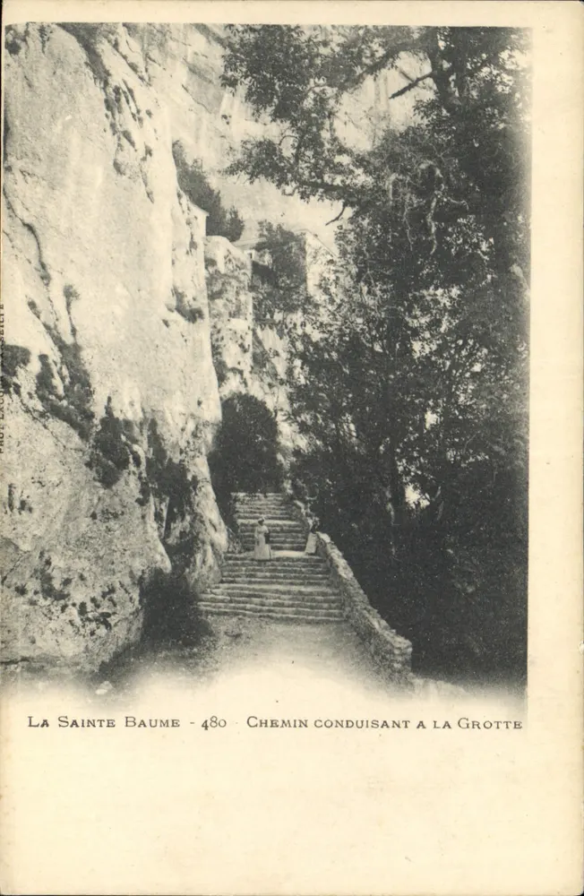 La Sainte Baume - Weg führend zu der Höhle — Fot. LACOUR-ASSELIETE, n° 480 - Vorderseite