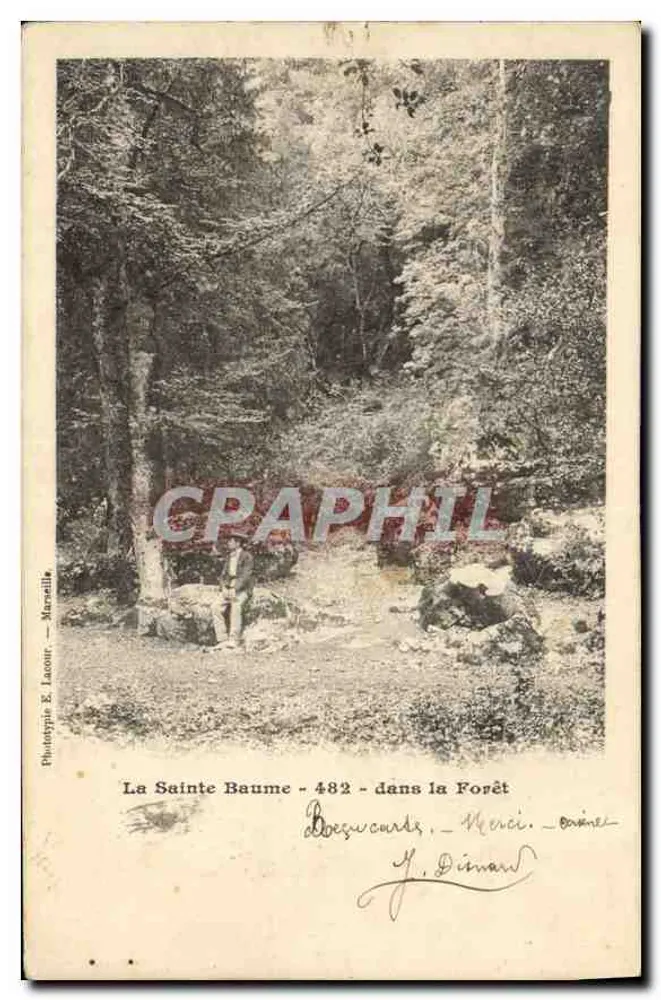 La Sainte Baume - 482 - na Floresta — Fototipia E. Lacour — Marseille - Frente