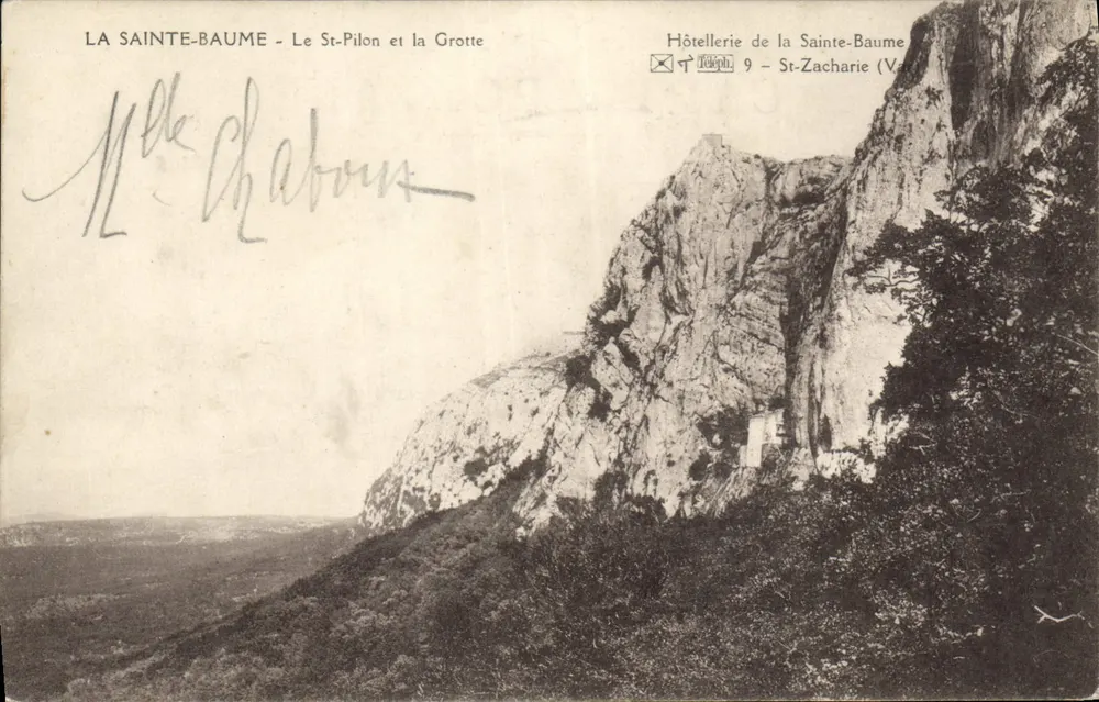La Sainte-Baume - Il St-Pilon e la Grotta — Albergo della Sainte-Baume, St-Zacharie (Var) - Recto