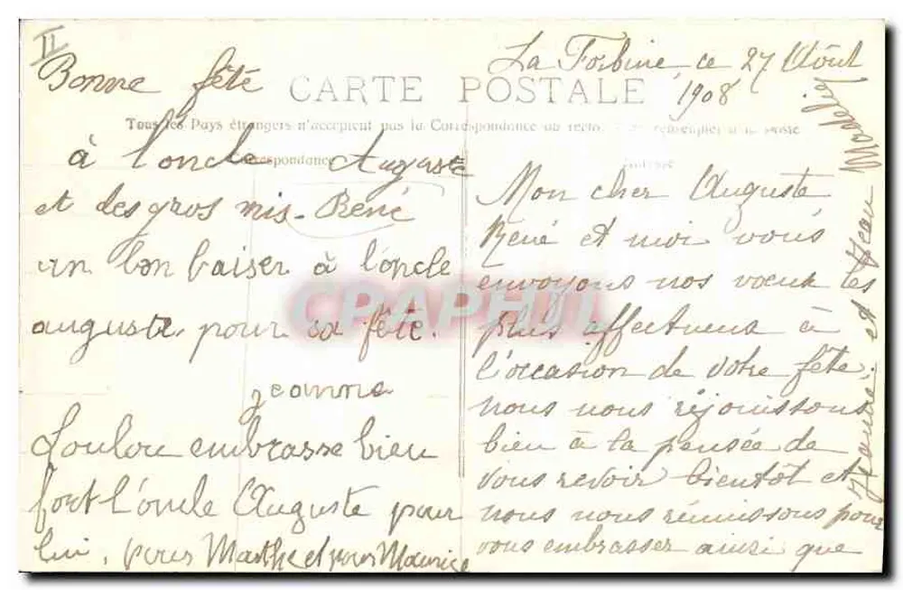 La Sainte-Baume — En arrivant de St-Zacharie — éditeur S. BOAIRE D'ÉPÉRANNE, n° 693 - Verso