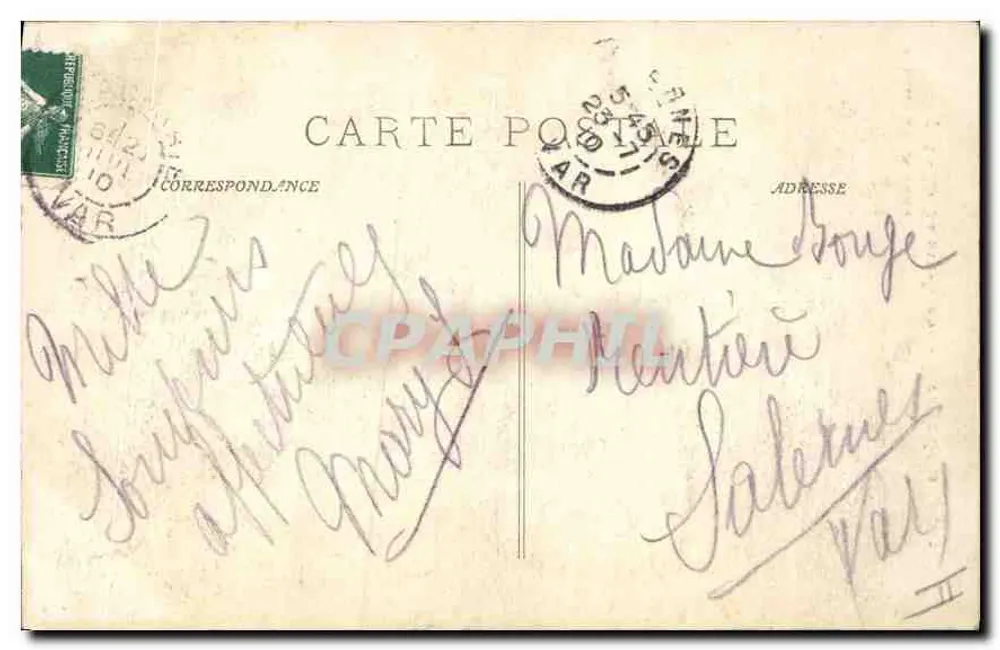 A Santa-Baume - Subida para a Gruta — P. Ruat, editor, Marselha, n°705 - Verso
