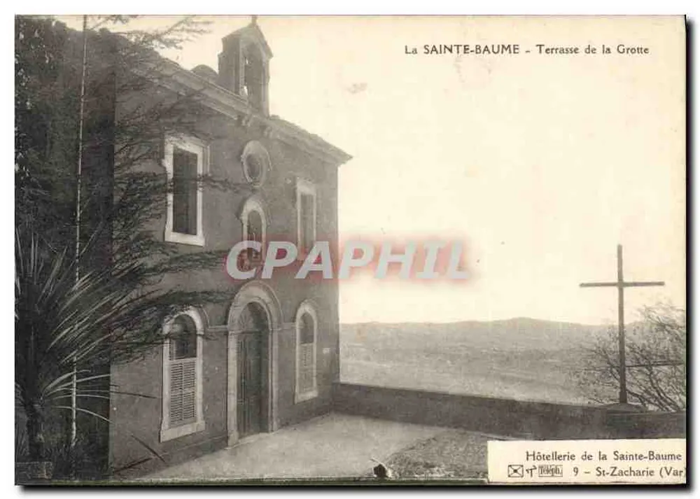 A SAINT-Baume - Terraço da Gruta — Hôtellerie de la Sainte-Baume, St-Zacharie (Var) - Frente