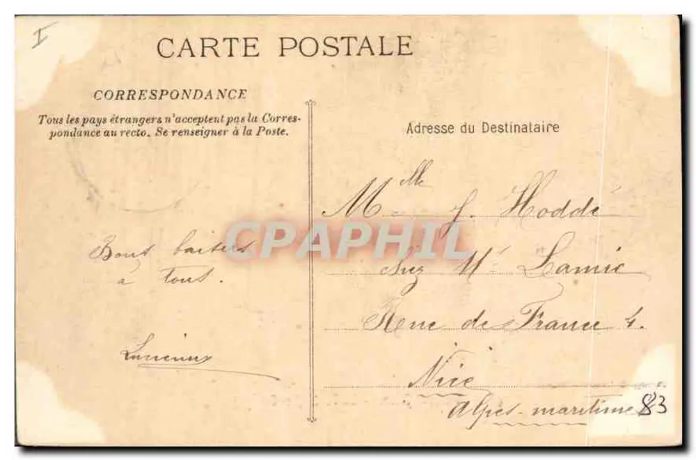 La Sainie Baume - La Forêt (Le Canapé) — 481 — Phototypie Mausselle - Verso