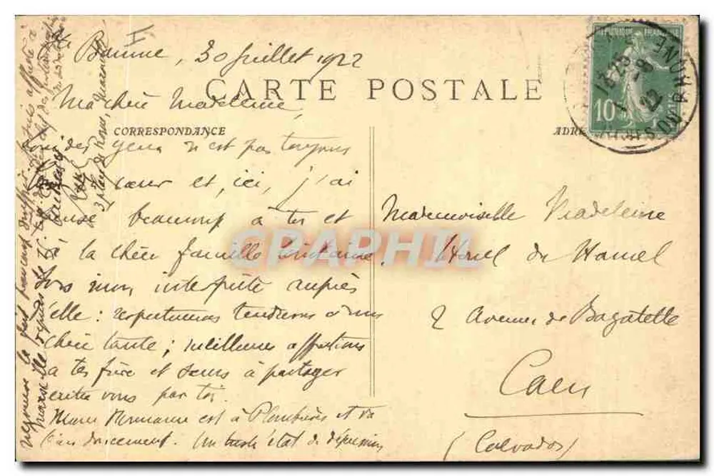 Floresta de Ste-Baume — O St-Pilon — Editor G.P. Paris - Verso