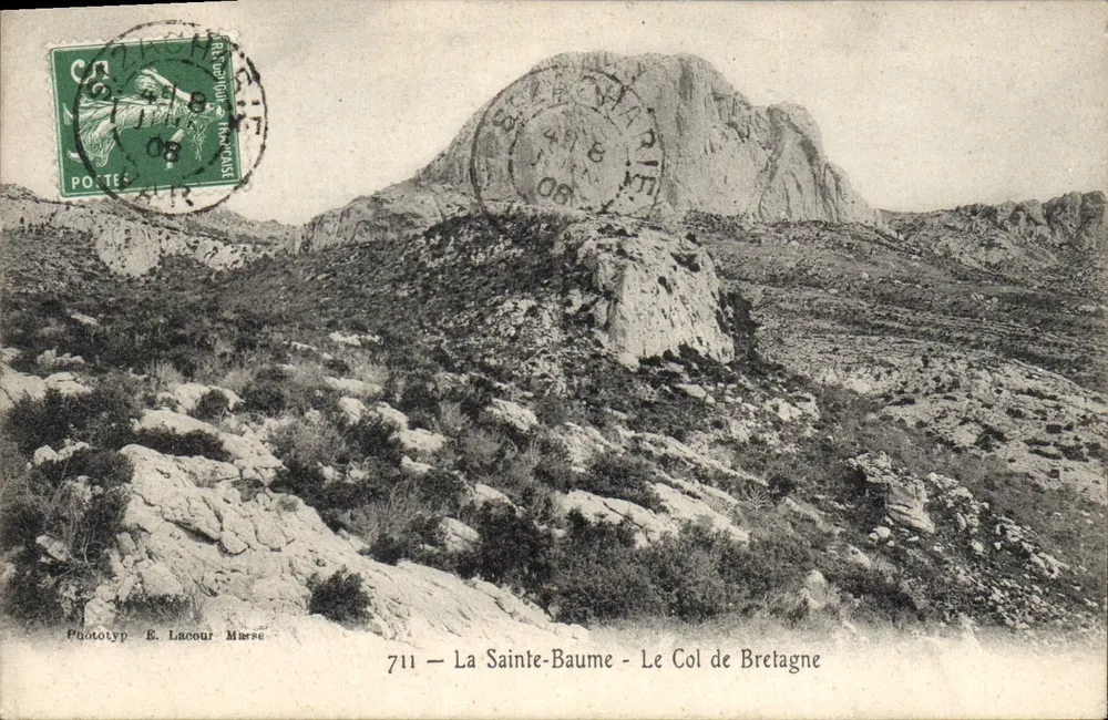 La Sainte-Baume - O Col de Bretagne — Fototyp E. Lacour Marseille, n°711 - Frente