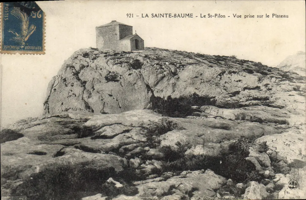 La Sainte-Baume - Le St-Pilon - Aussicht vom Plateau — Verlag E.P.O. n°921 - Vorderseite