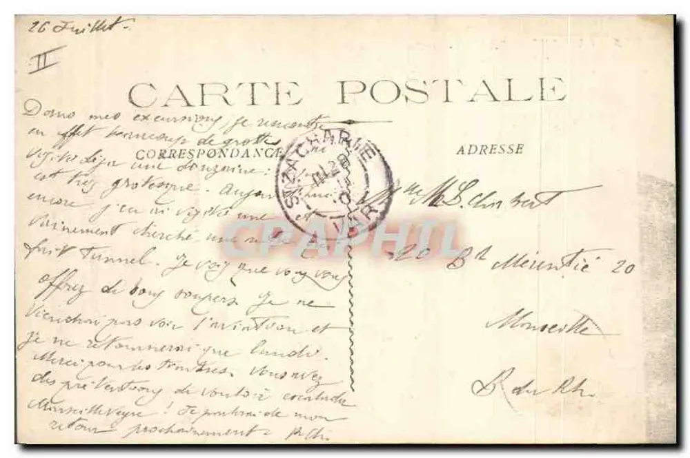 La Sainte-Baume — A Estrada e a Roque Fourcade — Editor: C. L. P. (nº 26) - Verso