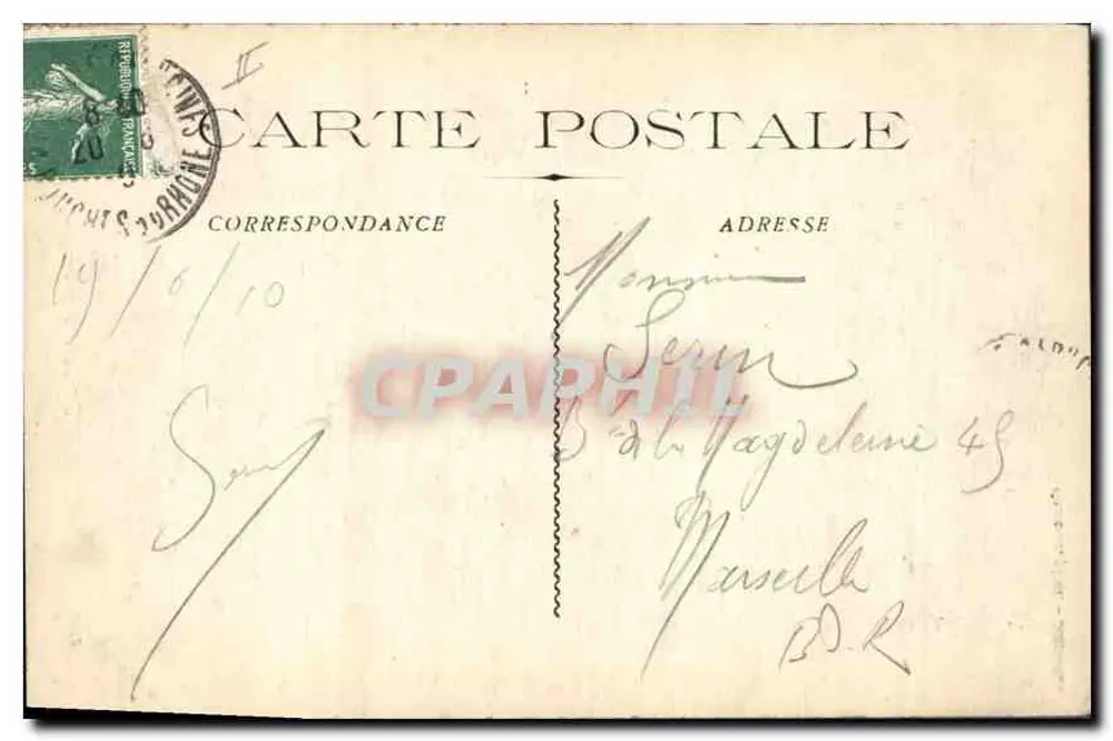 A Santa Bauma - O Santo Pilon e a Gruta — Guénde, fot. M. Villard - Verso