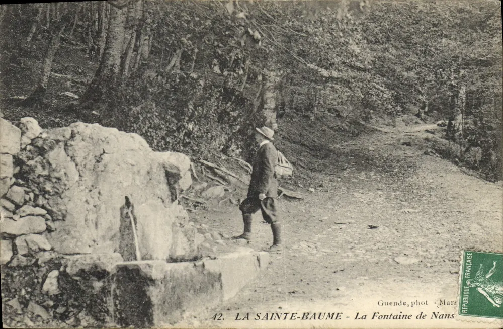 La Sainte-Baume - La Fontaine de Nans — Guende, phot - Mars - Recto
