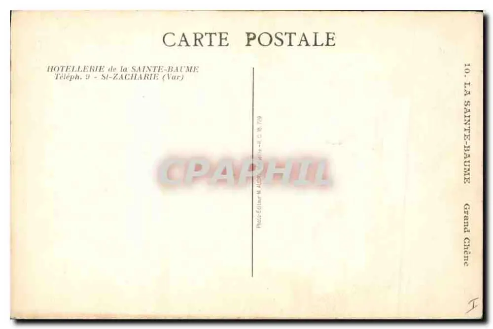 Stary drzewo w lesie — Sainte-Baume — Wydawca fotograficzny A. Alain & Cie, Grand Chêne - Rewers