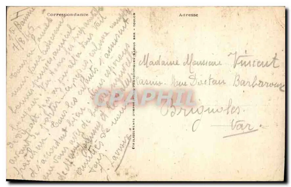 La Sainte-Baume: Vista Geral — Editor: Estabelecimentos Olympicos, Toulon — N° 44 - Verso