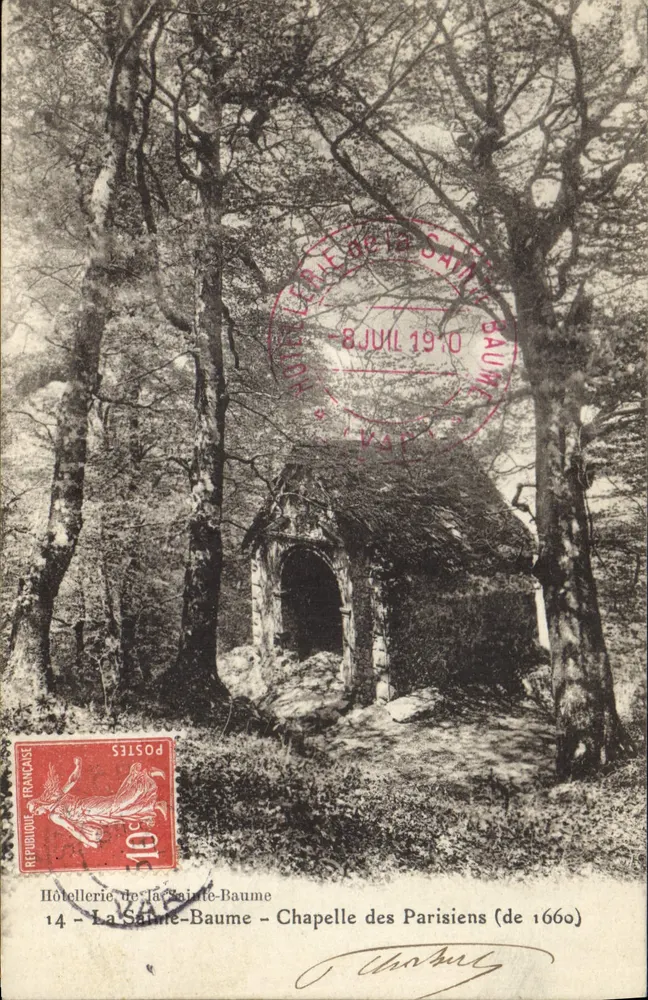 La Sainte-Baume — Kapelle der Parisier (1660) — Hotel de La Sainte-Baume, Nr. 14 - Vorderseite