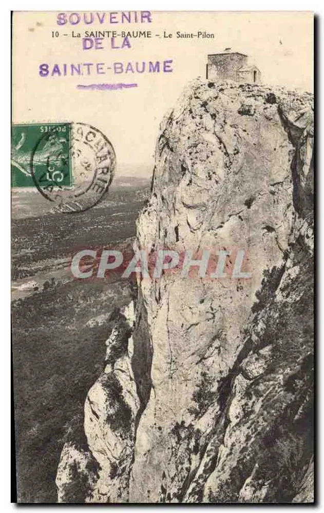 La Sainte-Baume — Le Saint-Pilon — Souvenir de la Sainte-Baume, editor desconhecido, n°10 - Frente