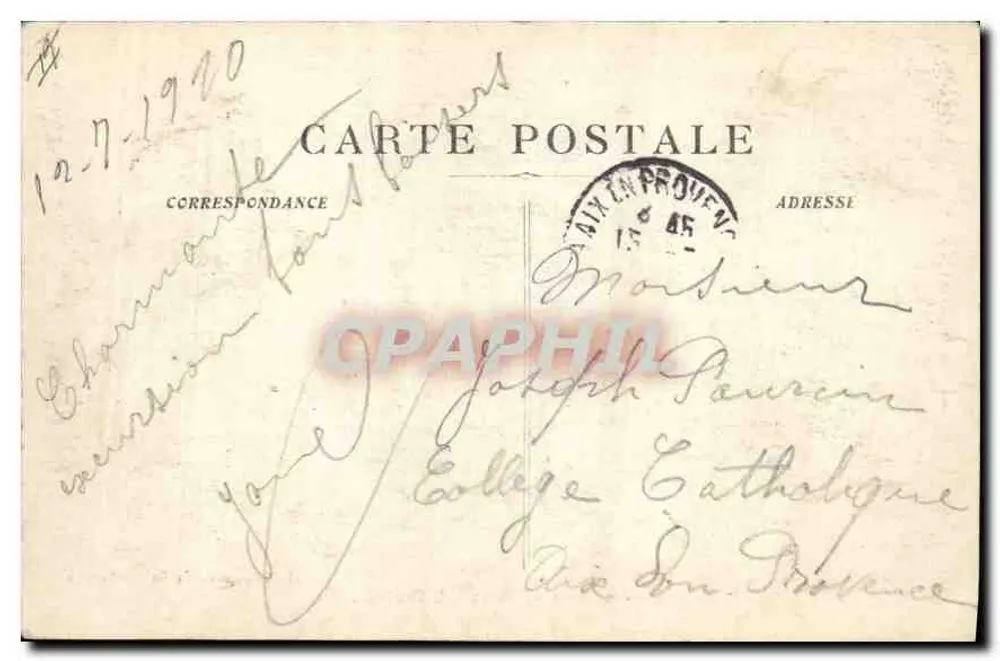 La Sainte-Baume – L'Oratoire — Rôtellerie de la Sainte-Baume, n°8 - Verso