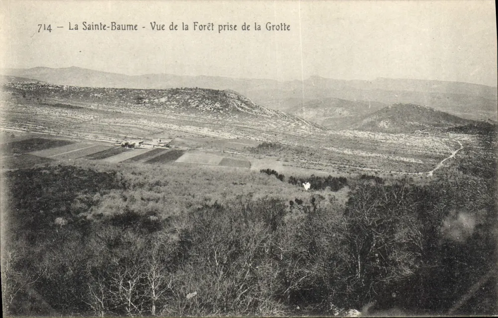 La Sainte-Baume — Aussicht auf den Wald vom Höhleneingang — Nr. 714 - Vorderseite