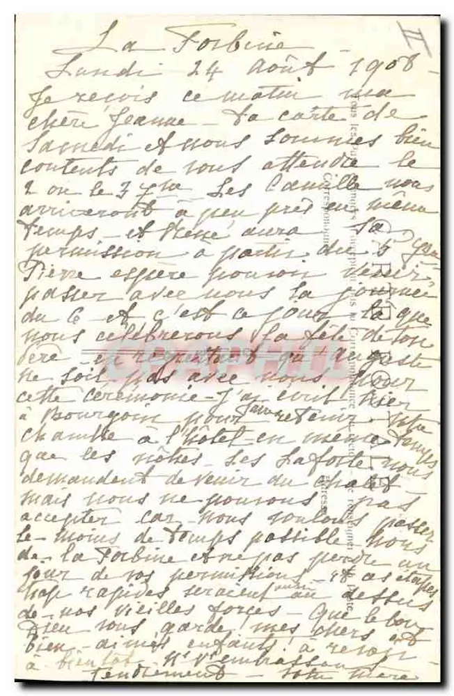 La Sainte-Baume — Aussicht auf den Wald vom Höhleneingang — Nr. 714 - Rückseite
