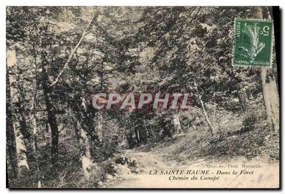 La Sainte-Baume — Im Wald — Chemin du Canapé — Guei de, Phot Marseille - Vorderseite