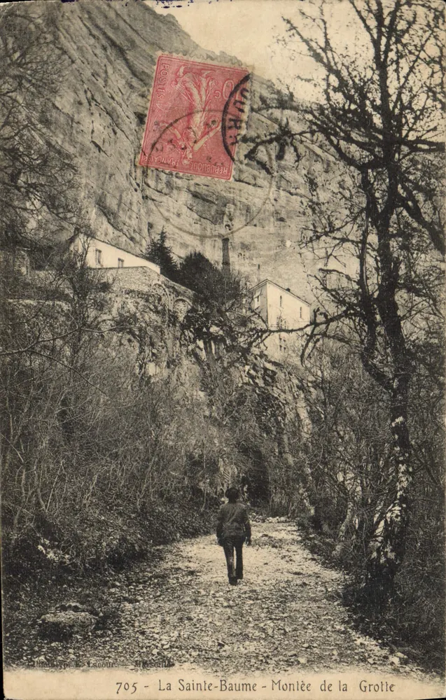 La Sainte-Baume - Subida para a Gruta — Editor: L. Lacointe, n° 705 - Frente