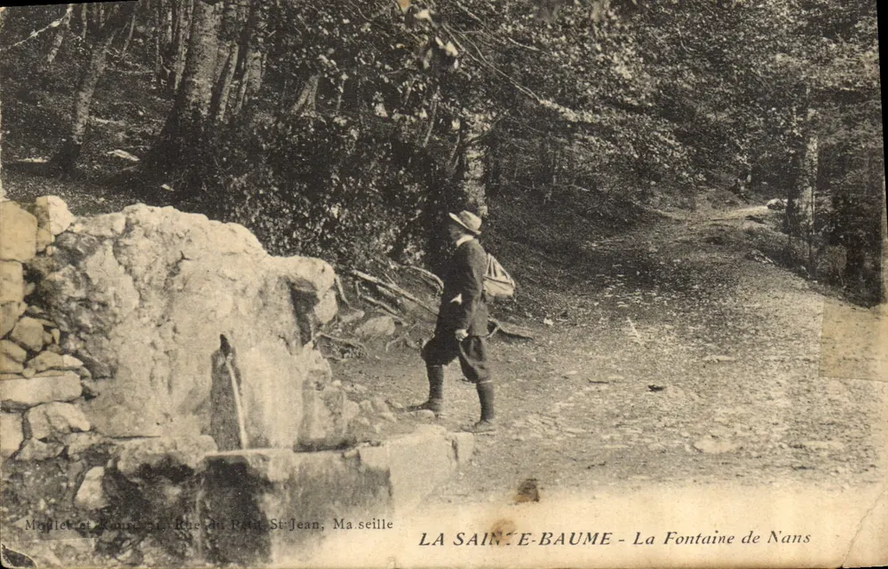 La Sainte-Baume - La Fontaine de Nans — Moquet et Cie, Rue du Père St Jean, Marseille - Vorderseite