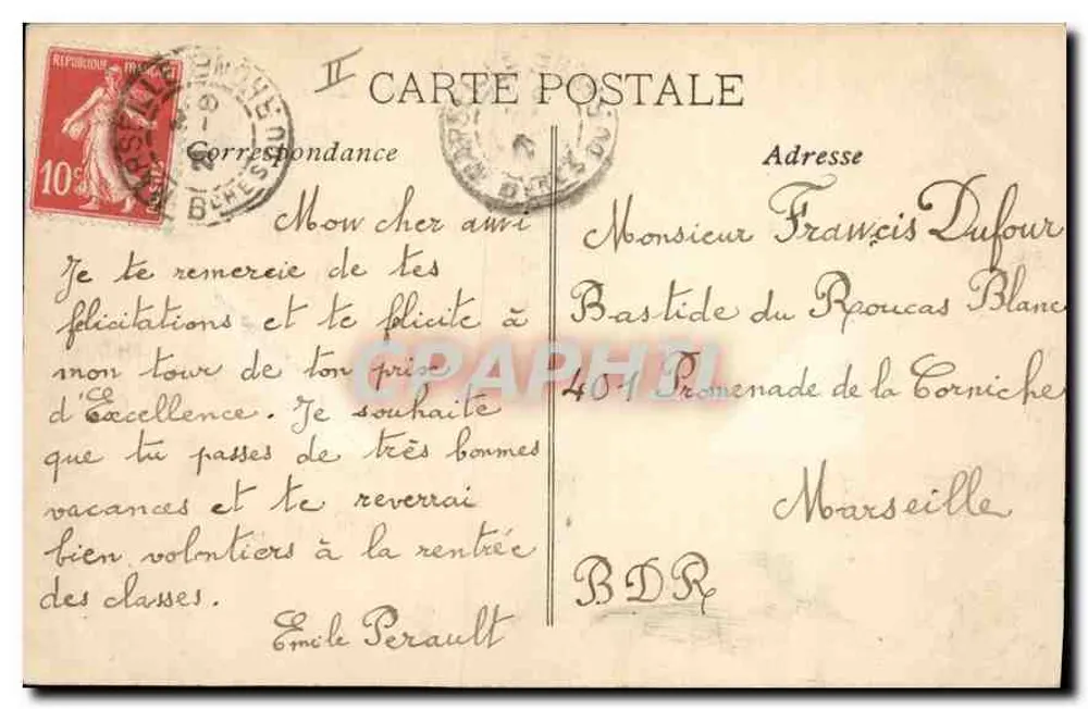 La Sainte-Baume — Subida da Grotta — EL. - Verso