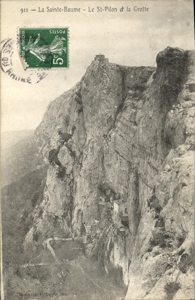 A Santa Bauma - O St-Pilon e a Gruta — Editor E. Lucour, n°911 - Frente