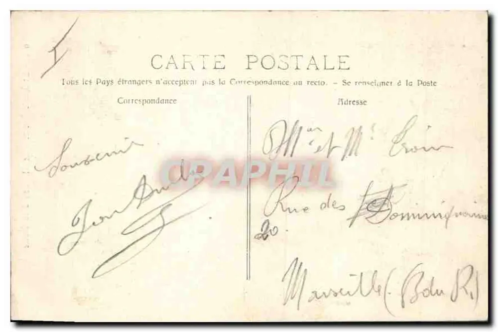 A Santa Bauma - O St-Pilon e a Gruta — Editor E. Lucour, n°911 - Verso