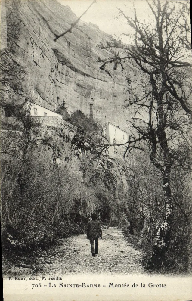 La Sainte-Baume - Aanloop naar de grot — F. Ruat, uitgeverij Marseille, n° 705 - Voorkant