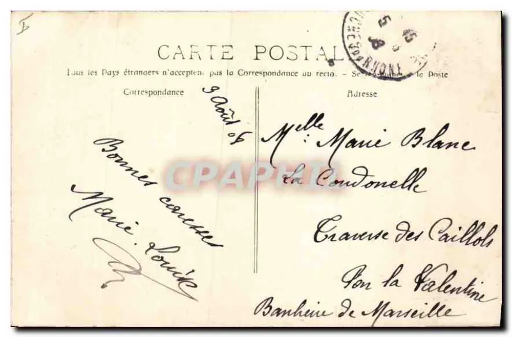 A Santa Bauma — Interior da Gruta — P. Ruat, Editor - Marselha, n° 478 - Verso