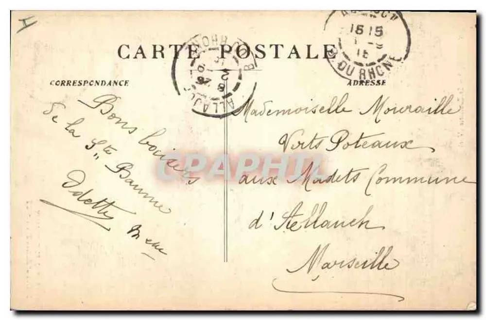St-Zacharie (Var) — Chegada à Grotta da Santa Baume — Editora Téléphone 9 - Verso