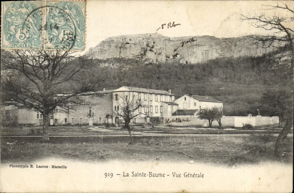 La Sainte-Baume — Vista Geral — Fototipia E. Lacour - Marseille, n° 919 - Frente