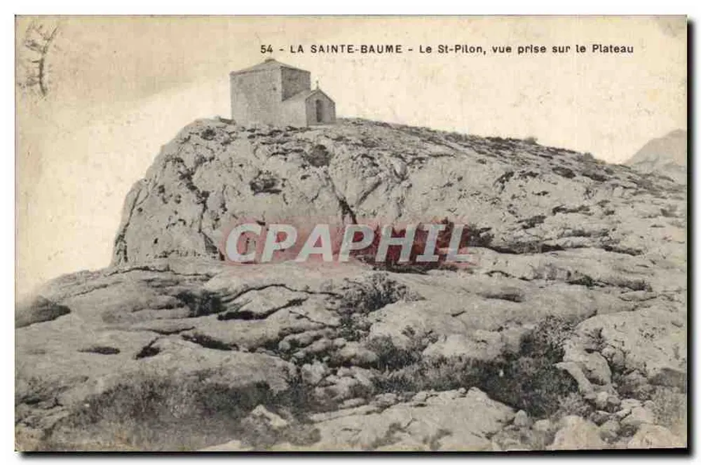 La Sainte-Baume - Le St-Pilon, Ansicht vom Plateau - Vorderseite