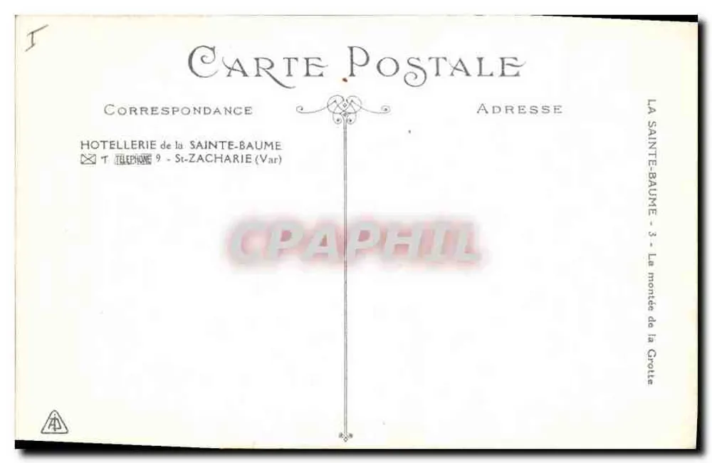 Der Aufstieg zur Höhle — Sainte-Baume — Hotellerie de la Sainte-Baume - Rückseite