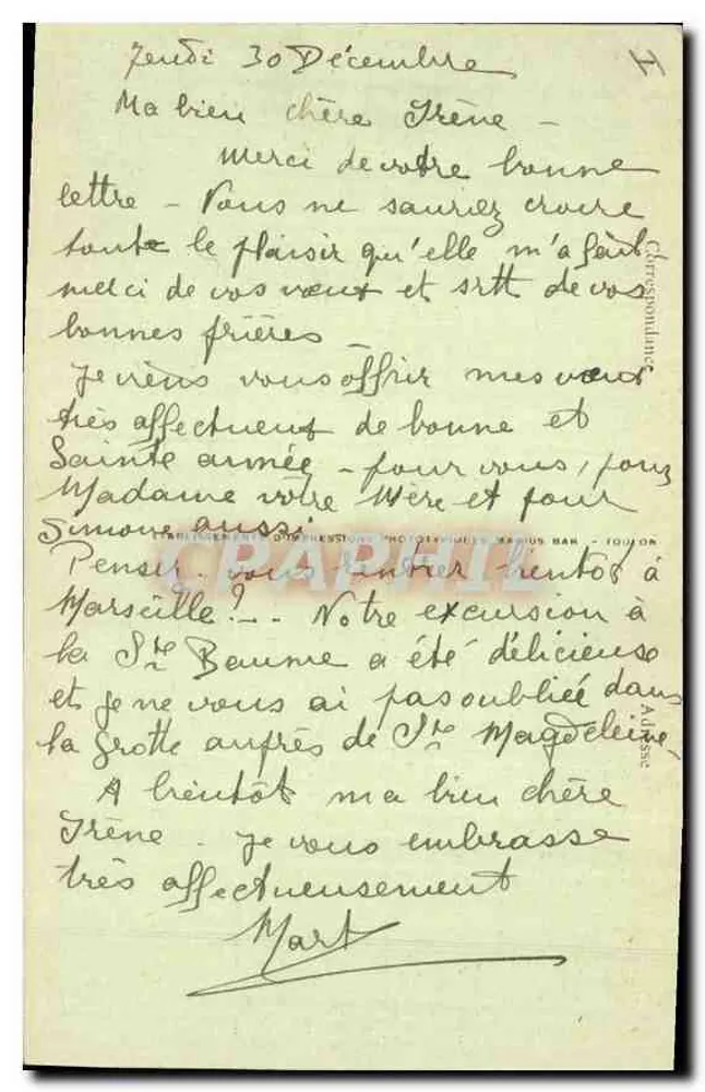 A Santa Bauma: Interior da gruta — editor Phototypies Marius Bar, Toulon, n° 74 - Verso