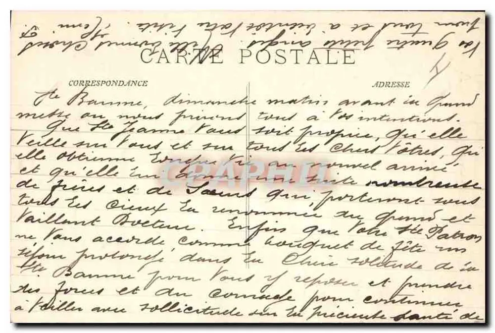 Santa-Baume - Subida para a Gruta — P. Ruat, editor, Marselha, n° 3448 - Verso