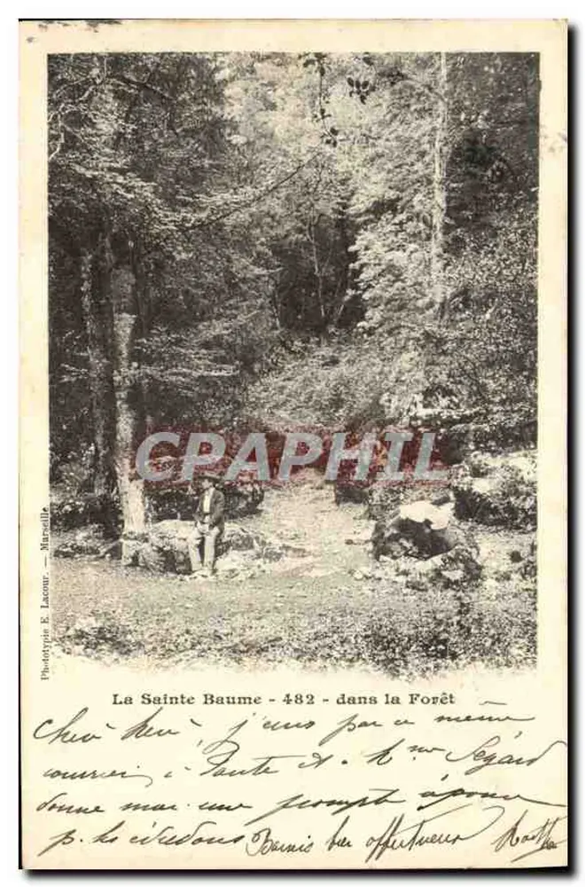 La Sainte Baume - 482 - na Floresta — Fototipia E. Laxour — Marselha - Frente