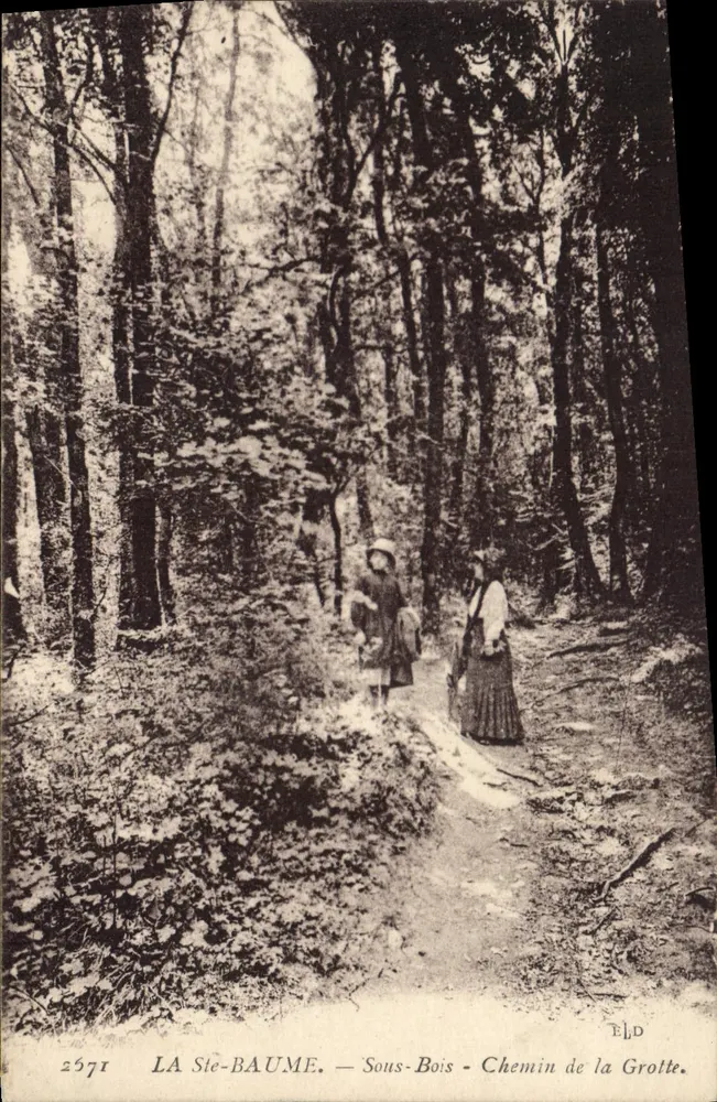 LA STE-BAUME — Unterholz — Weg zur Höhle — Verlag ELD, Nr. 2571 - Vorderseite