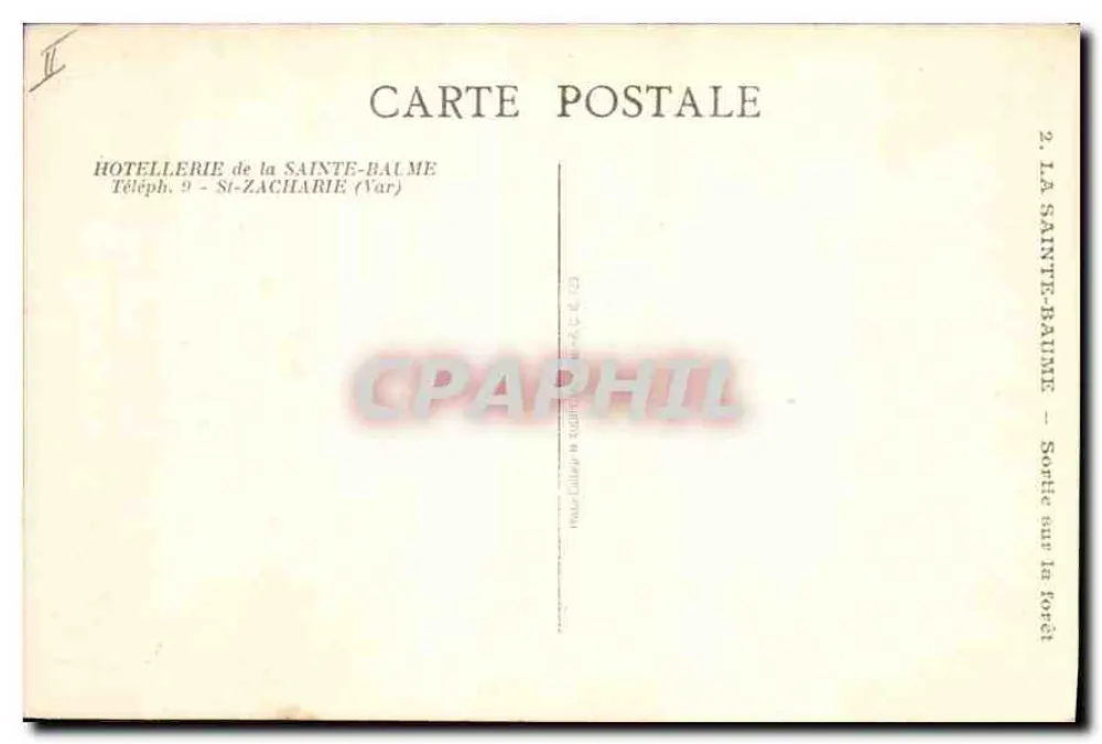 La Sainte-Baume — Aussicht in den Wald — HOTELLERIE de la Sainte-Baume, St-Zacharie (Var) - Rückseite