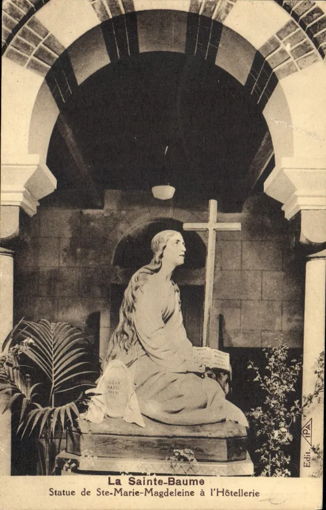 Statue der hl. Maria Magdalena am Hôtellerie — La Sainte-Baume — Edit. PA - Vorderseite