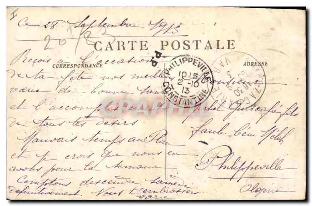 Sainte-Baume - Quelle der Glacière und Gipfel von Bretagne — unbekannter Verlag, Nr. 912 - Rückseite