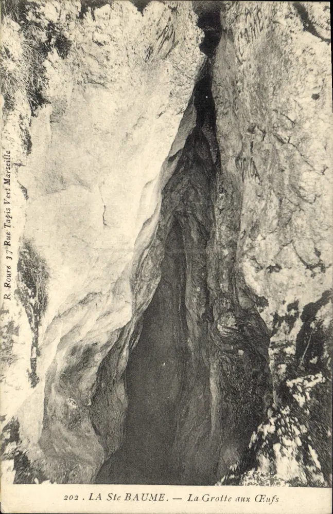 LA Ste BAUME — A Gruta dos Ovos — R. Roure 37 Rue Tapis Vert Marieille - Frente