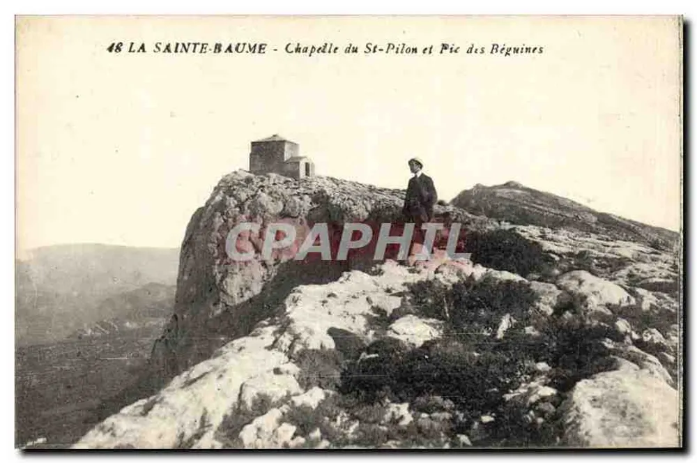 La Sainte-Baume - Kapelle des St-Pilon und Pic des Béguines — unbekannter Verlag, Seriennummer 48 - Vorderseite