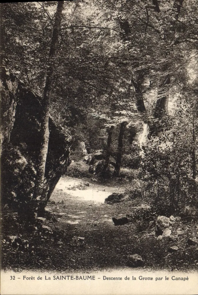 Wald von La Sainte-Baume – Abstieg in die Höhle über den Canapé – Nr. 32 - Vorderseite