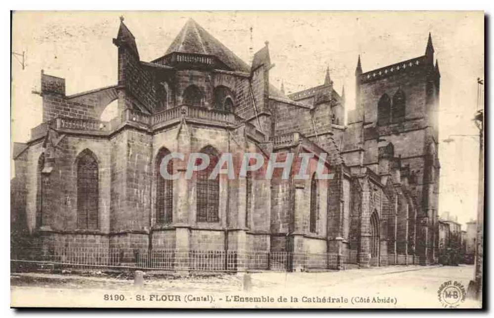 St-FLOUR (Cantal) - Das Ensemble der Kathedrale (Nave-Seite) - Éditions d'Art Margerit-Bremond-Pay - Vorderseite