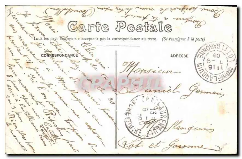 Tours — Cloître da Psalette — G B 17 - Verso
