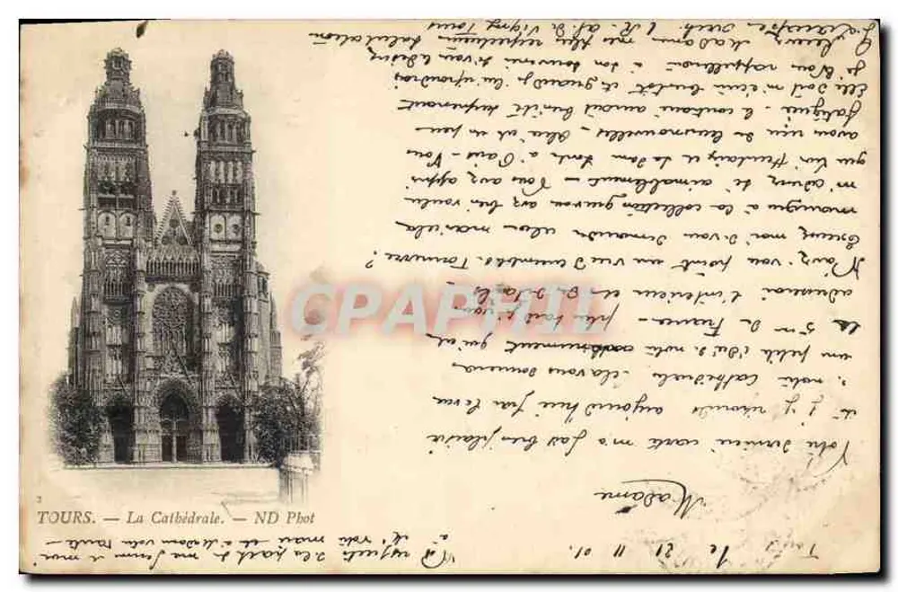 टूर्स — कैथेड्रल — एनडी फोटो - आगे