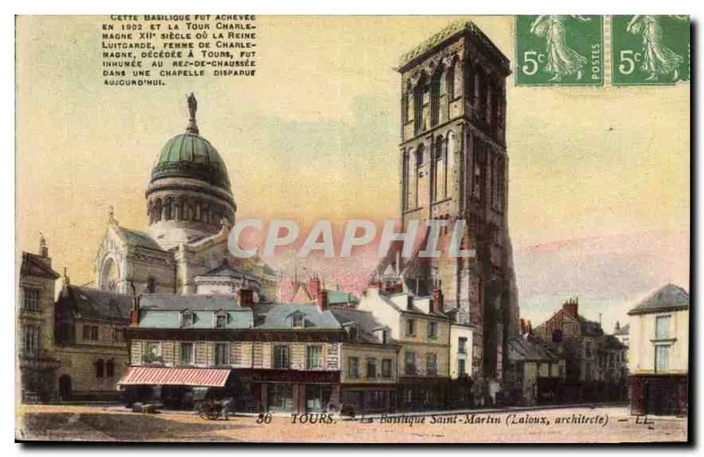Tours — A Basílica de São Martinho (arquiteto Laloux) — LL - Frente