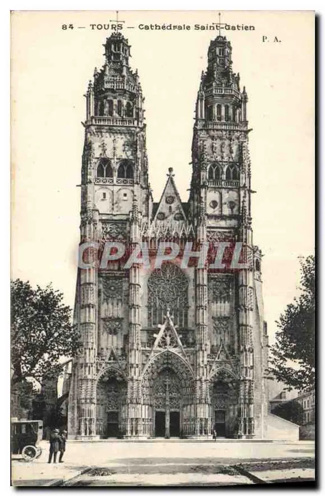 Tours — Catedral Saint-Gatien — P.A. n°84 - Frente